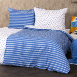 4Home Bavlnené obliečky Pruhy modrá