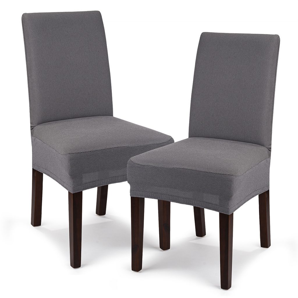 4Home Multielastický poťah na stoličku Comfort sivá