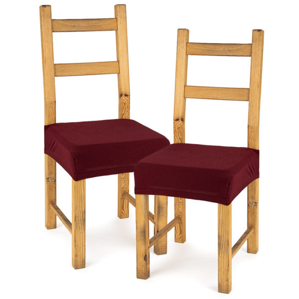 4home Multielastický poťah na sedák na stoličku Comfort bordó