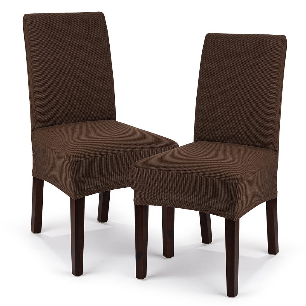 4home Multielastický poťah na stoličku Comfort hnedá