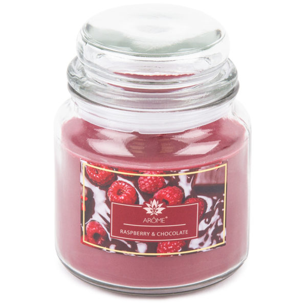 Arome Veľká vonná sviečka v skle Raspberry and Chocolate