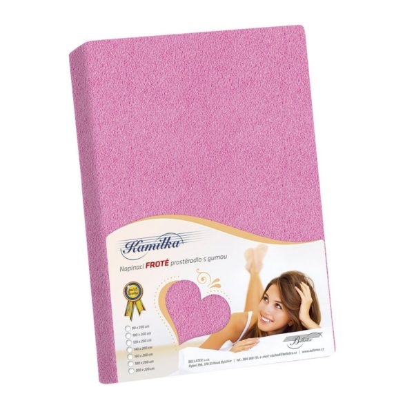 Bellatex Froté prestieradlo Kamilka ružová