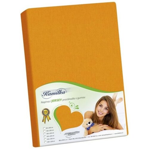 Bellatex jersey prestieradlo Kamilka oranžová