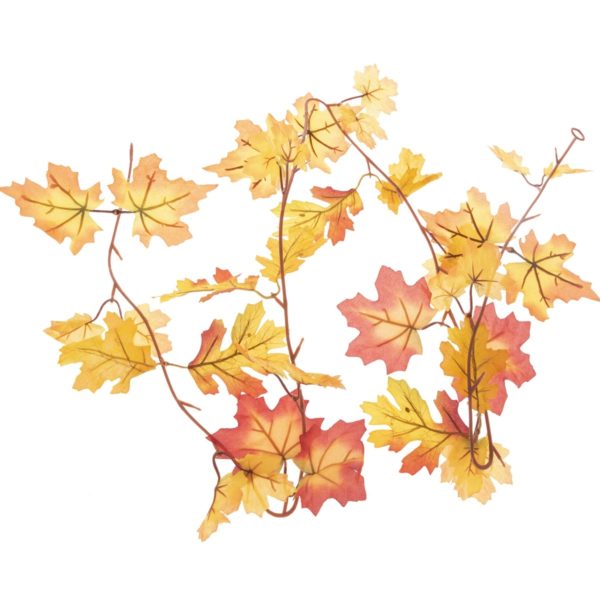 Jesenné girlanda z dubových a javorových listov