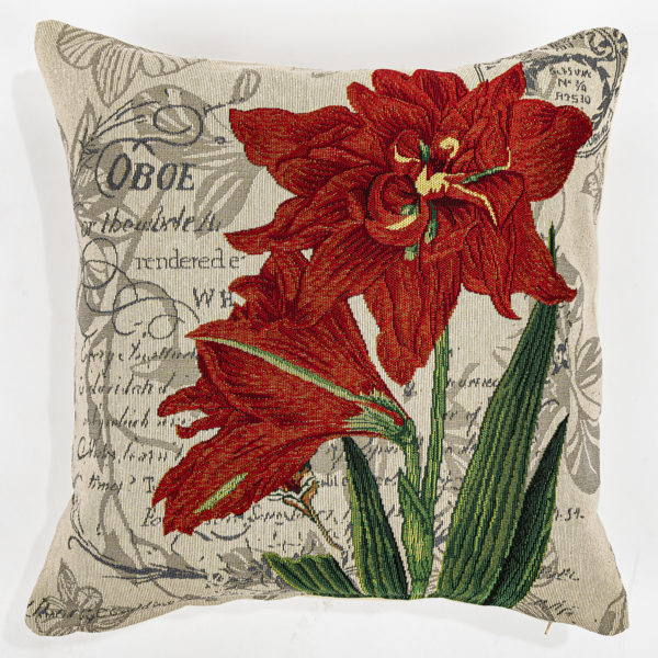 Boma Trading Obliečka na vankúšik Ľalia červená