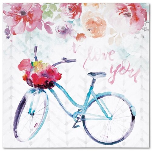 Obraz na plátne Floral bicycle
