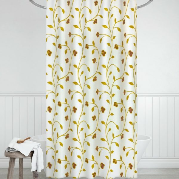 Bellatex Sprchový záves Rastliny béžová