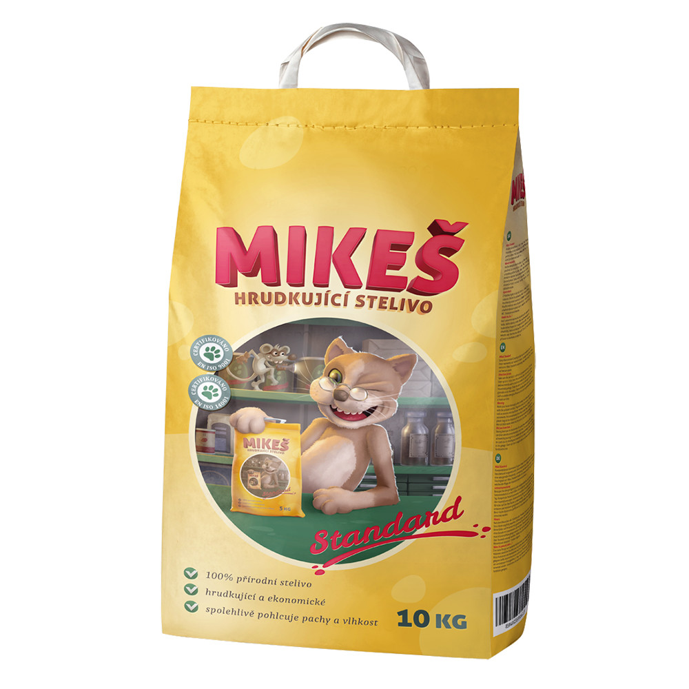 Mikeš stelivo pre mačky 10 kg