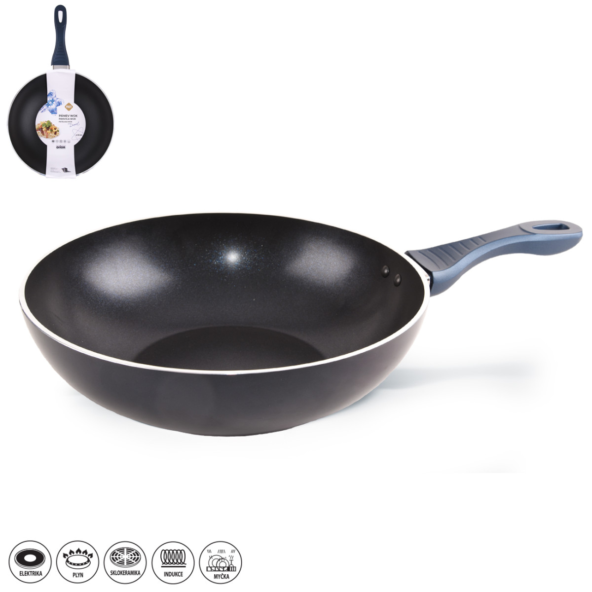 Panvica WOK DIAMANT nepriľnavý povrch 30 cm