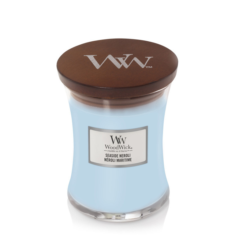 Woodwick sviečka stredná Seaside Neroli