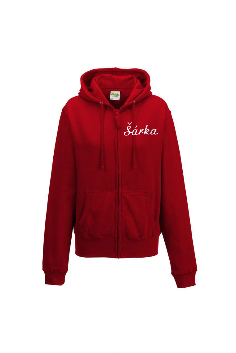 Dámska mikina na zips s kapucňou personalizovaná