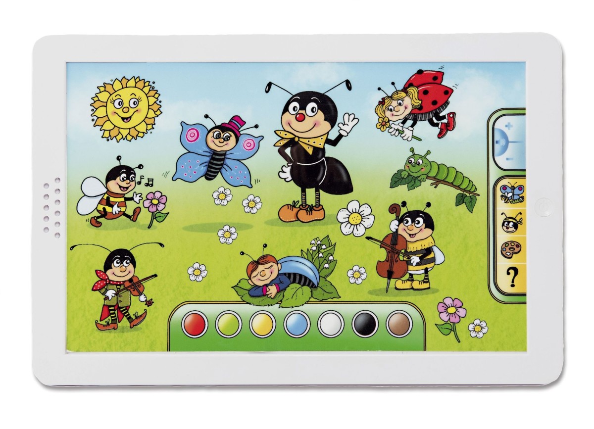 Mravčekov tablet na batérie so zvukom
