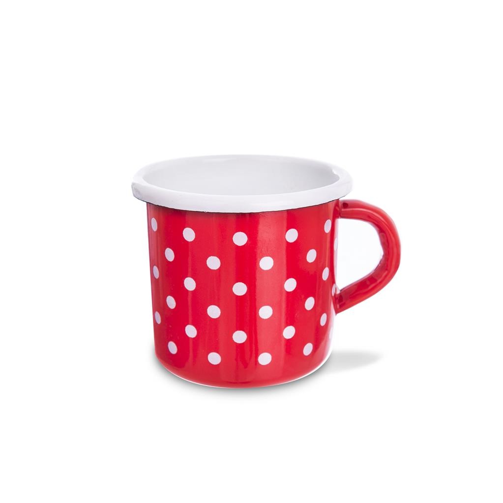 Smaltovaný hrnček BODKA 400 ml
