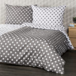 4Home Bavlnené obliečky Sivá bodka