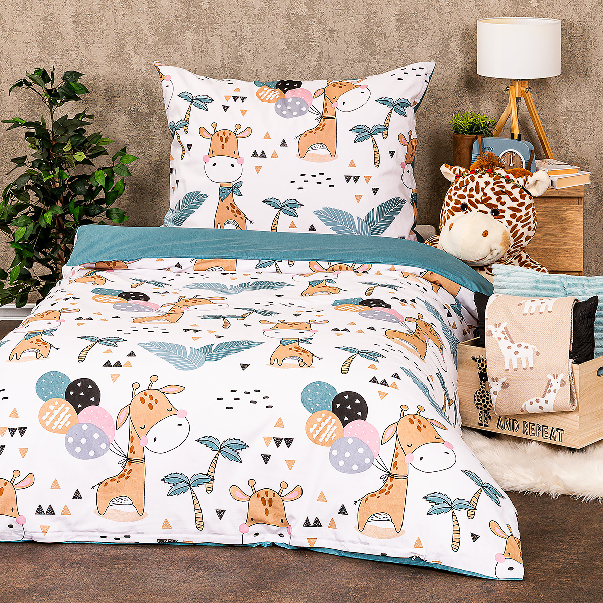 4Home Detské bavlnené obliečky Little giraffe 4Home Detské bavlnené obliečky Little giraffe