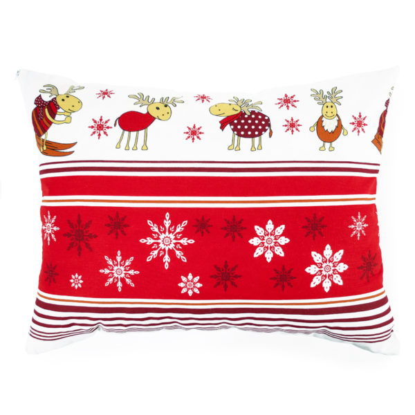 4Home Vianočná obliečka na vankúšik Sobíky
