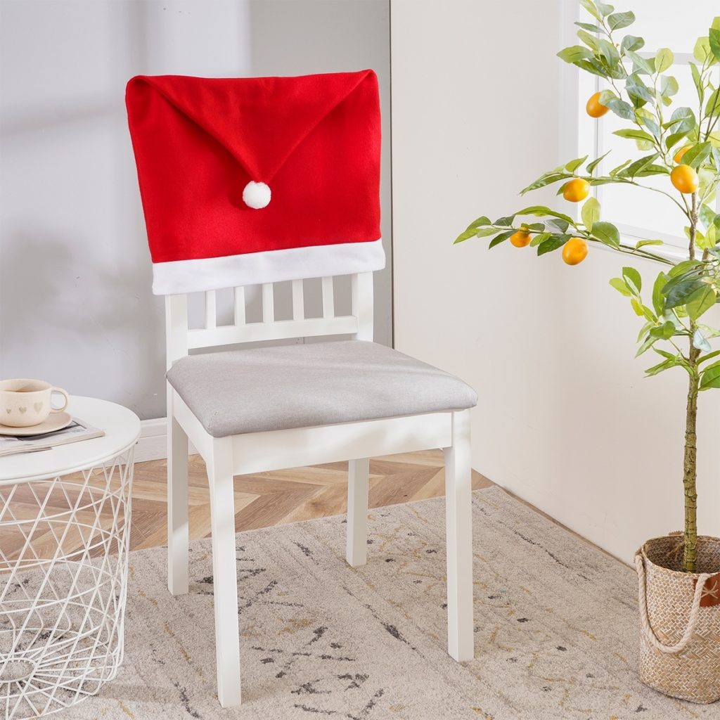 4Home Vianočný poťah na stoličku Santa