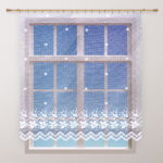 4Home Záclona Flowers mini rovná