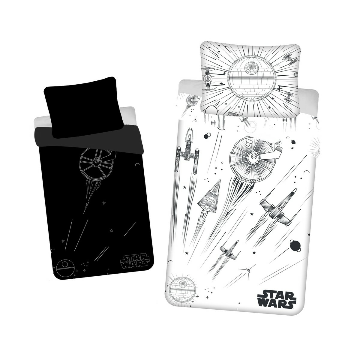 Jerry Fabrics Bavlnené obliečky Star Wars Death Star svietiace Jerry Fabrics Bavlnené obliečky Star Wars Death Star svietiace