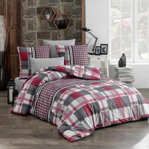 BedTex Bavlnené obliečky Hector červená