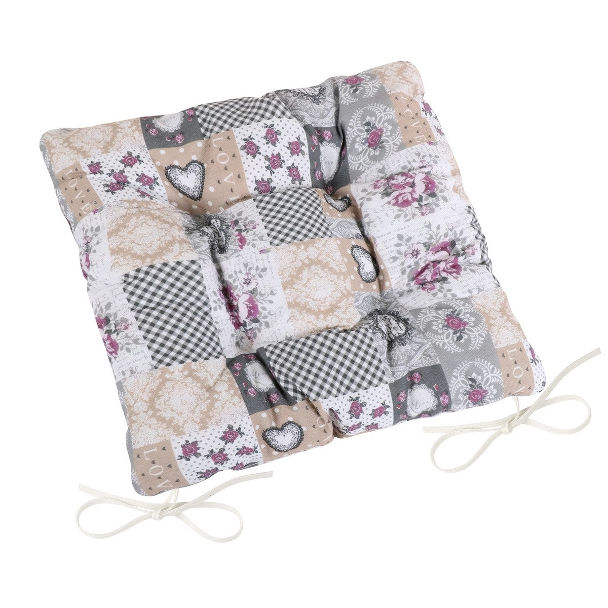Bellatex Sedák DITA prešívaný Patchwork love Bellatex Sedák DITA prešívaný Patchwork love