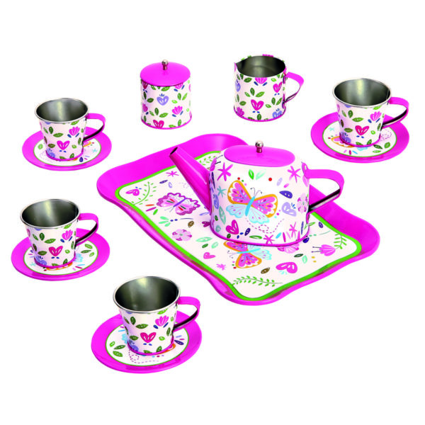 Bino Detský čajový set - ružová