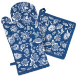 Trade Concept Chňapka a podložka Modrotlač