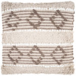 Dekoračný bavlnený vankúšik hnedý vzor