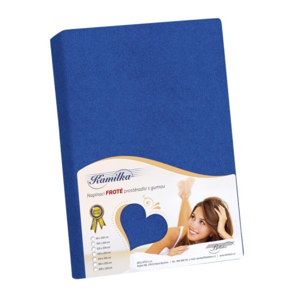 Bellatex Froté prestieradlo Kamilka tmavomodrá