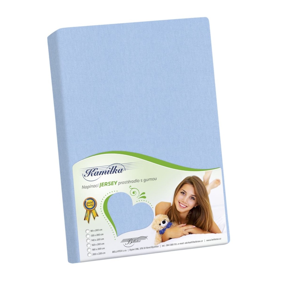 Bellatex Jersey prestieradlo Kamilka svetlomodrá Bellatex Jersey prestieradlo Kamilka svetlomodrá