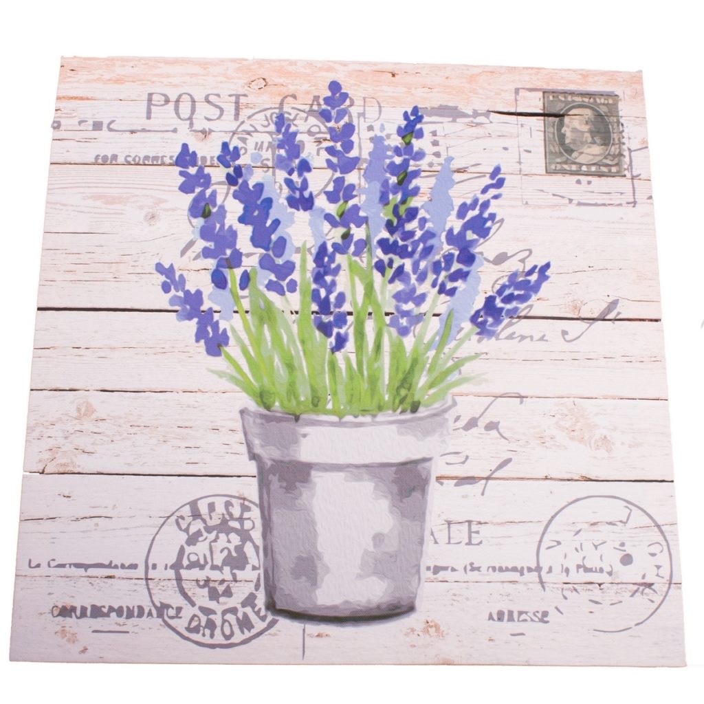 Obraz na plátne s levanduľou Post Card