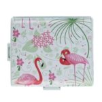 Plastová dóza delená Flamingo
