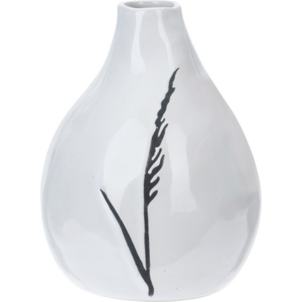 Porcelánová váza Art s dekorom trávy