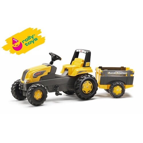 Rolly Toys šliapací traktor Rolly Junior s Farm vlečkou