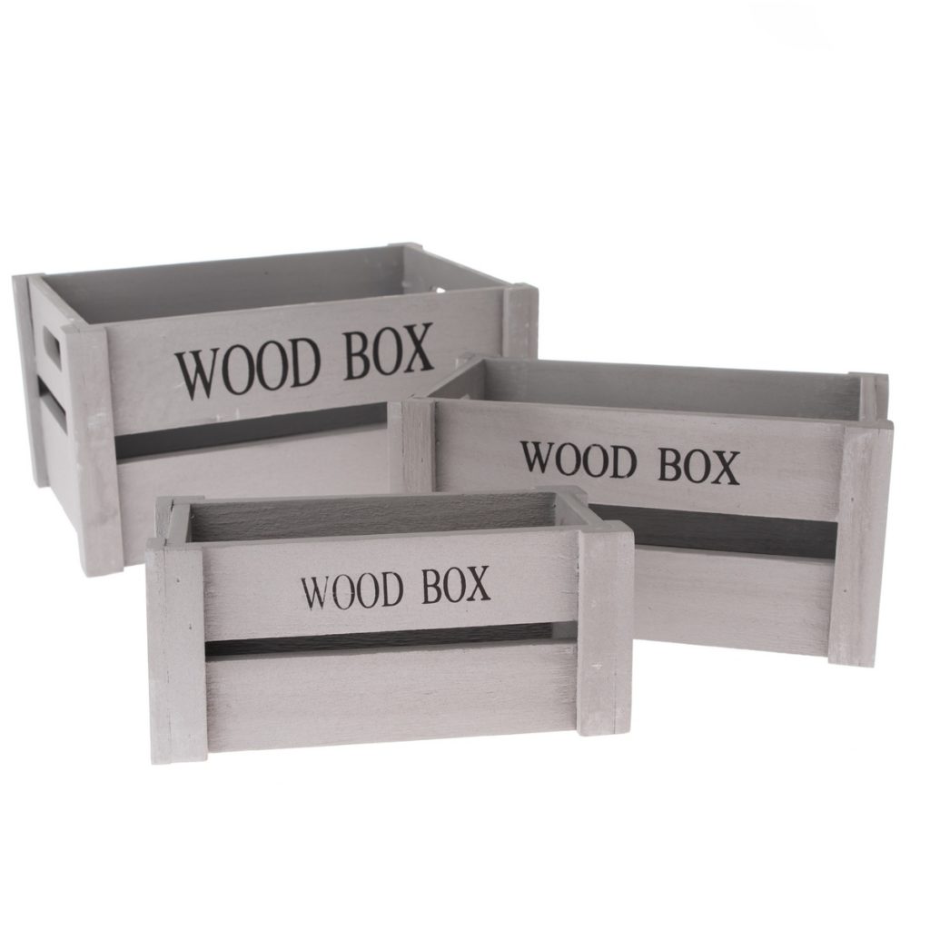 Sada drevených debničiek Wood Box