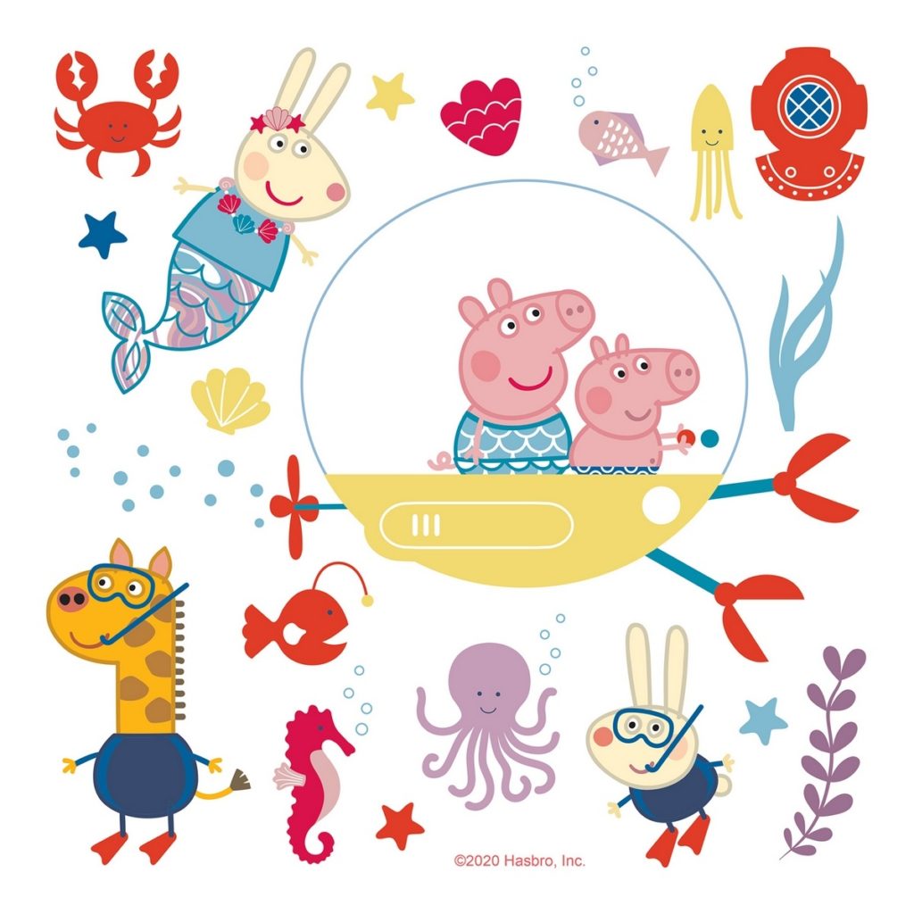 Samolepiaca dekorácia Peppa pig Sea