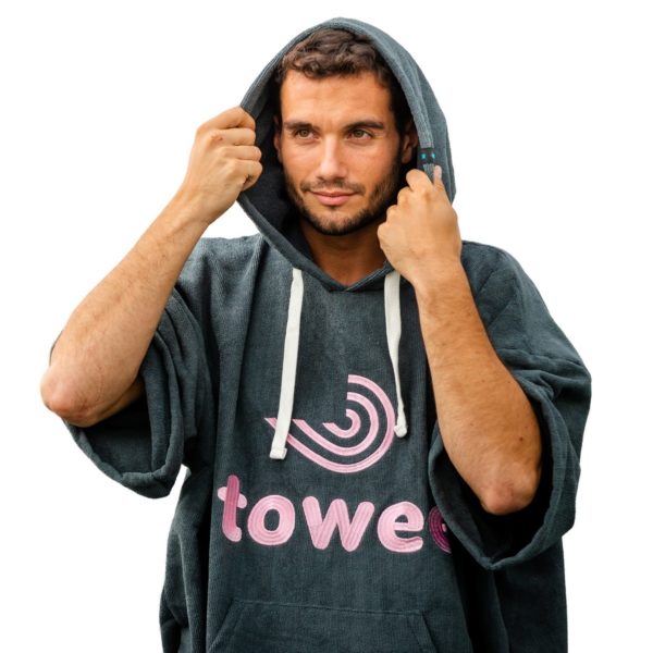 Towee Surf pončo ružová