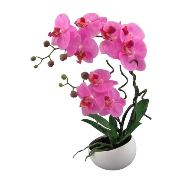 Umelá Orchidea v kvetináči ružová