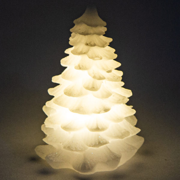 Vianočná LED sviečka Alabaster tree