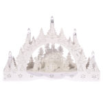 Vianočný LED svietnik Zimná krajina