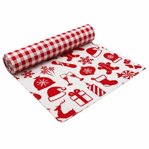 Trade Concept Vianočný behúň Darčeky červená