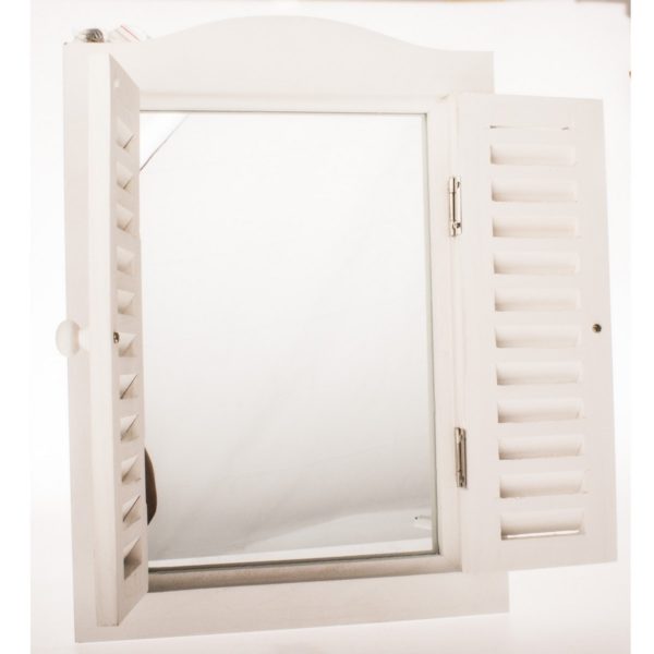 Závesné zrkadlo s okenicami Vintage