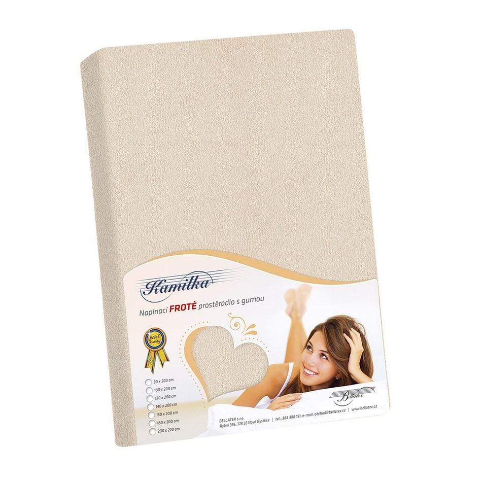 Bellatex Froté prestieradlo Kamilka natur Bellatex Froté prestieradlo Kamilka natur