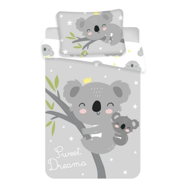 JJerry Fabrics Detské bavlnené obliečky do postieľky Koala sweet dreams baby
