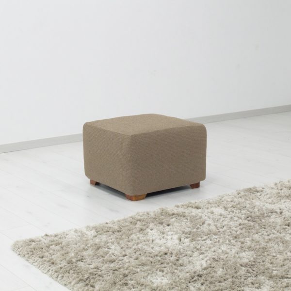 Forbyt Napínací poťah na taburet Denia oriešková