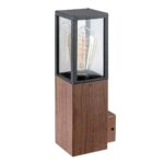 Rabalux 7195 vonkajšia nástenná lampa s drevenými prvkami Wales