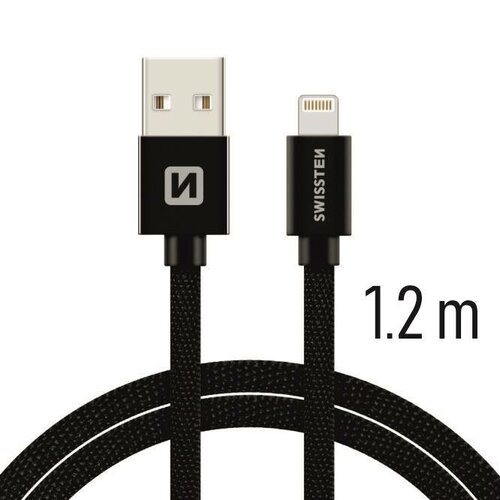 SWISSTEN Kábel USB Lightning textilný 1