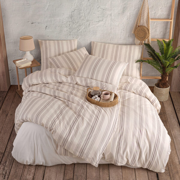 4Home Bavlnené obliečky Stripes taupe