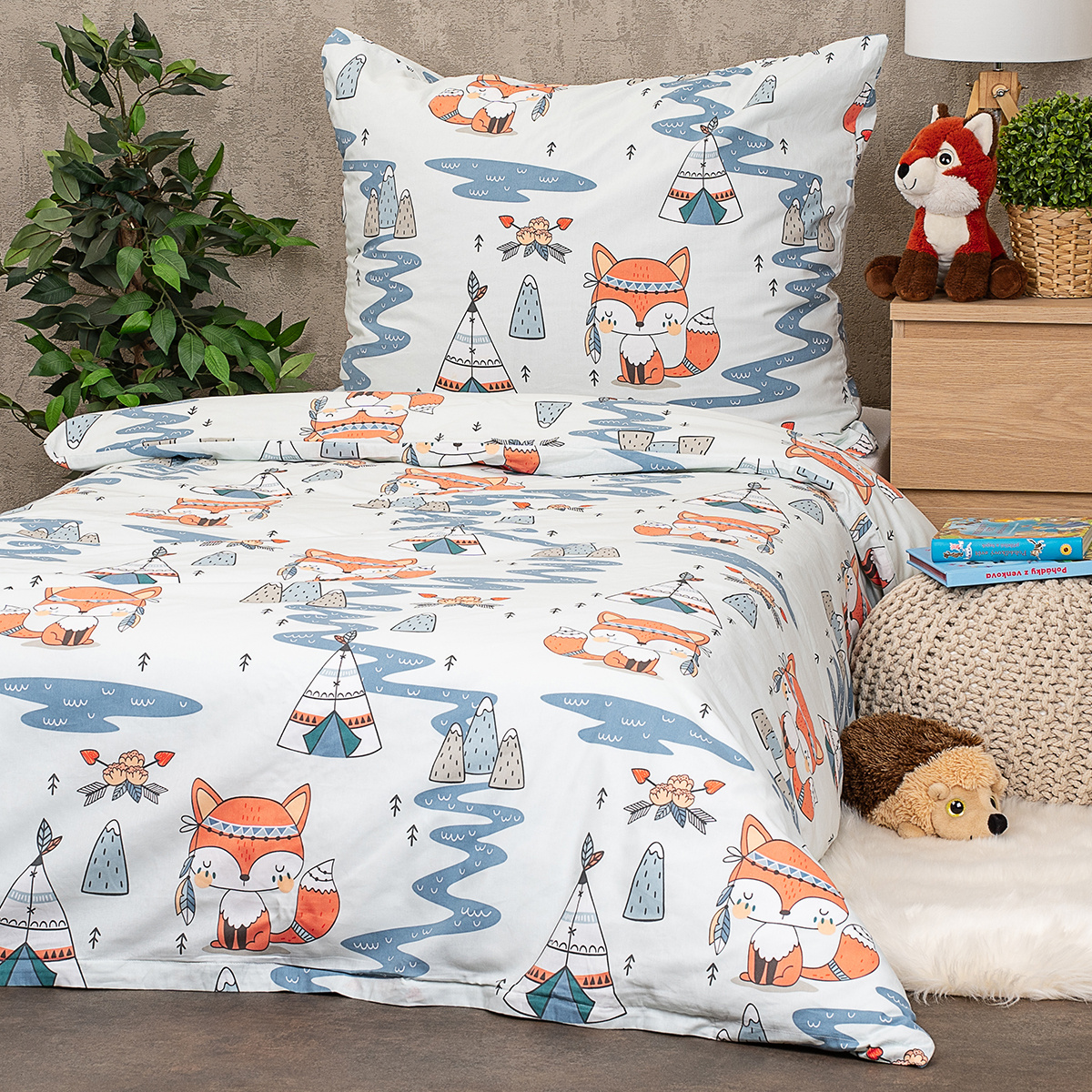 4Home Detské bavlnené obliečky Indian fox 4Home Detské bavlnené obliečky Indian fox