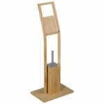 AQUALINE BI026 Bambus stojan s držiakom na toaletný papier a WC štětku